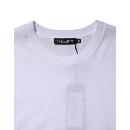 Dolce & Gabbana White Cotton Sleeveless Women Tank T-shirt