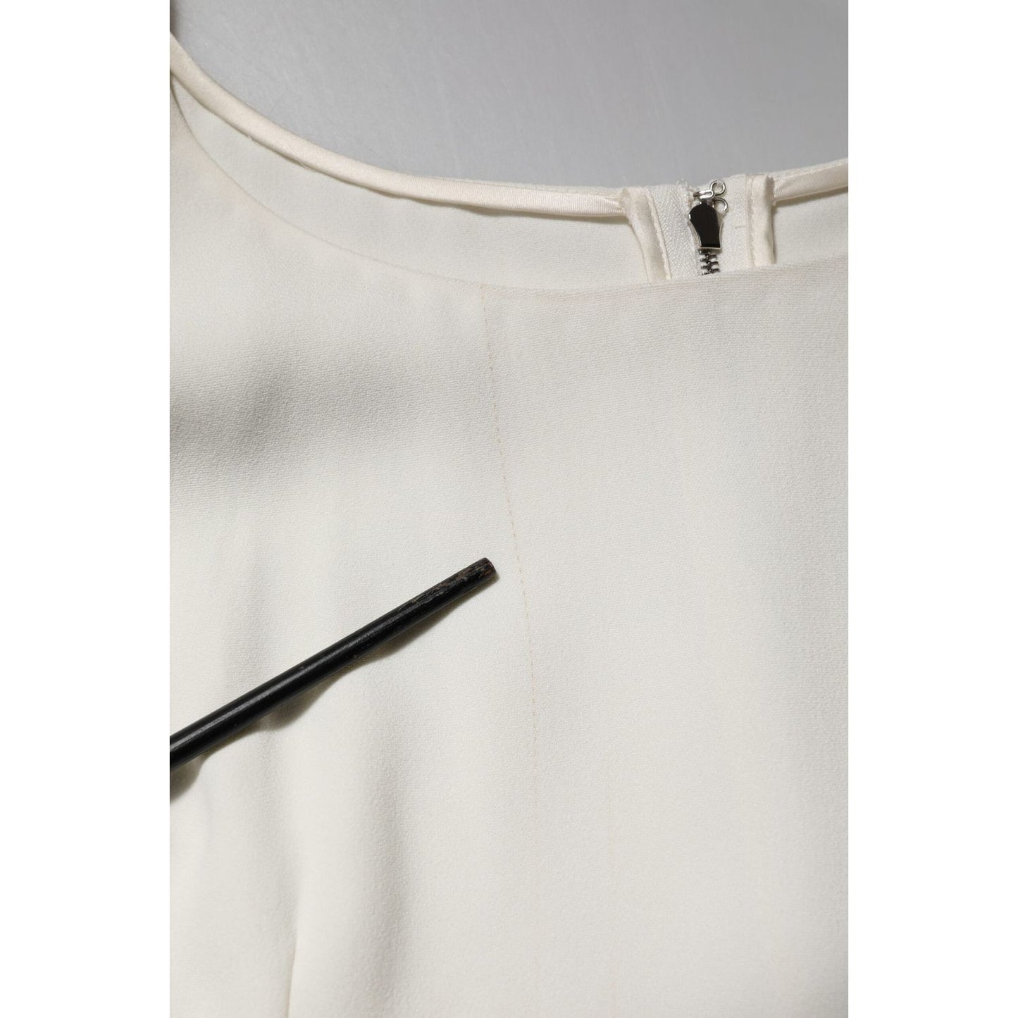 Dolce & Gabbana White Round Neck Short Sleeves Blouse Top