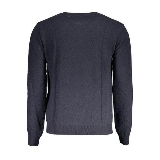 La Martina Blue Wool Sweater LA-17153-L