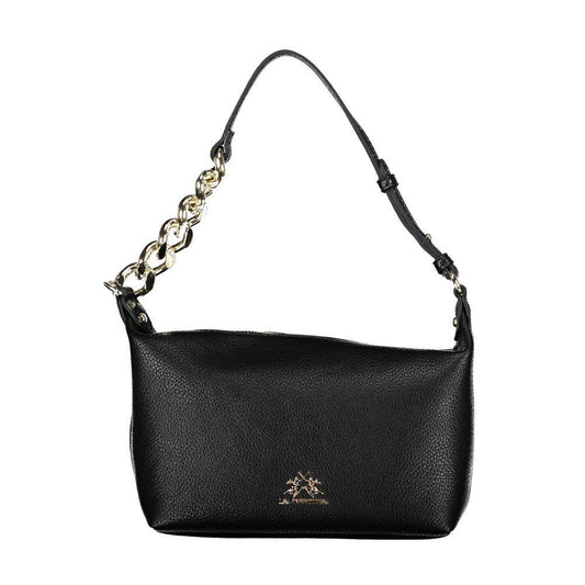La Martina Black Polyethylene Handbag LA-20558