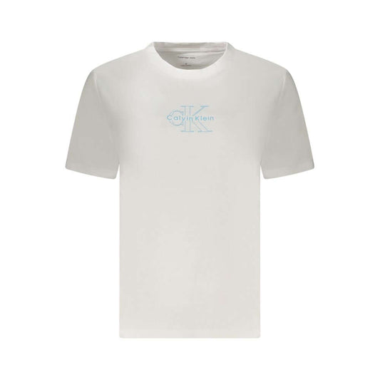 Calvin Klein White Cotton Tops & T-Shirt