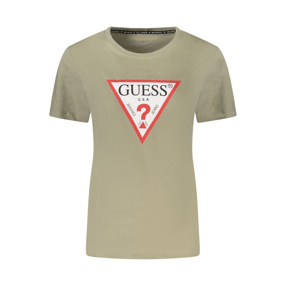 Guess Jeans Verde Cotton Women T-Shirt