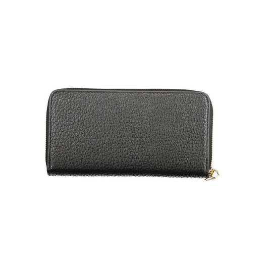 Mario Valentino Black Polyethylene Wallet VA-36231