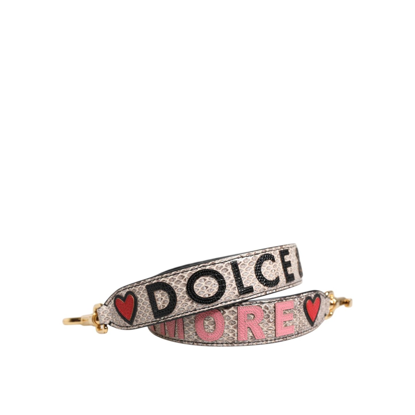 Dolce & Gabbana Multicolor DG AMORE Patch Bag Accessory Shoulder Strap