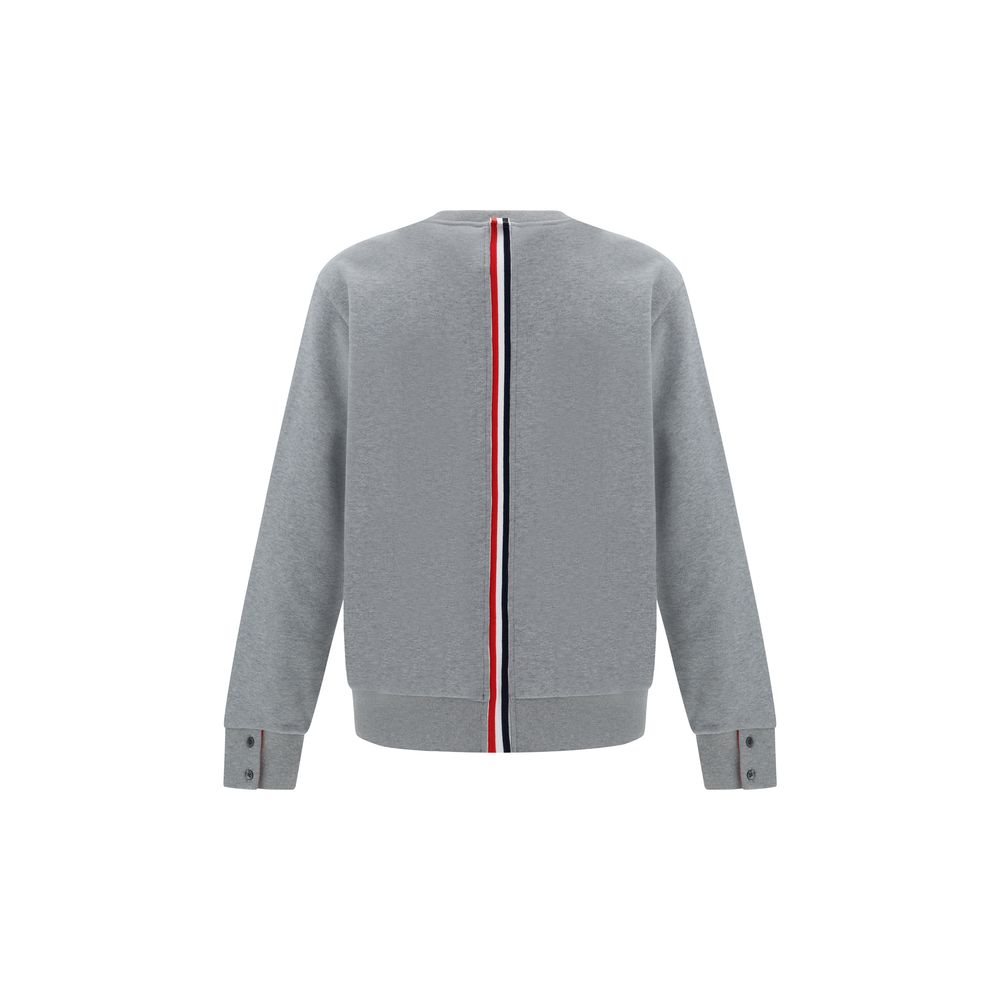 Thom Browne Gray Cotton Sweatshirt