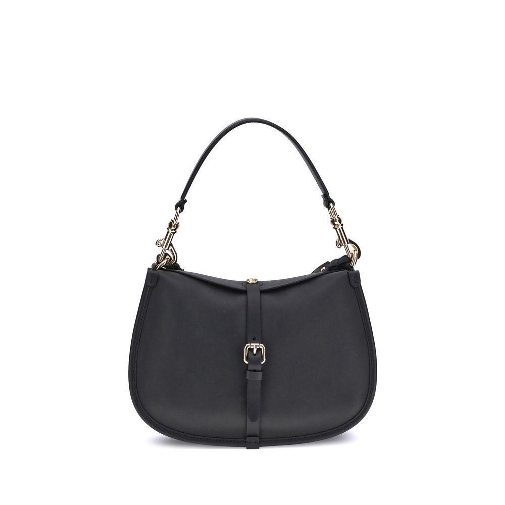 Front view with bag zipped and handles upright.