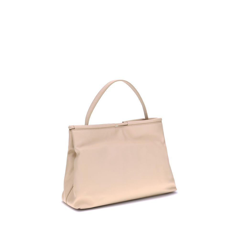 Front view with bag zipped and handles upright.