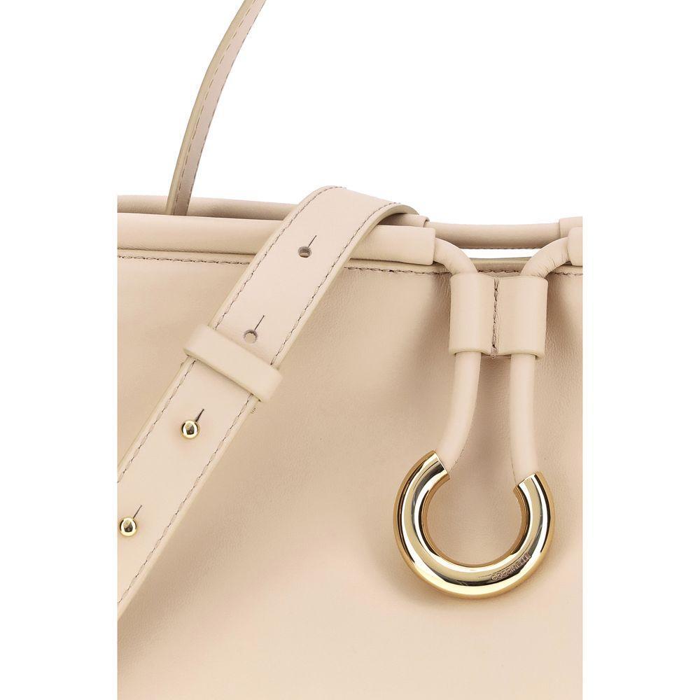 Front view with bag zipped and handles upright.