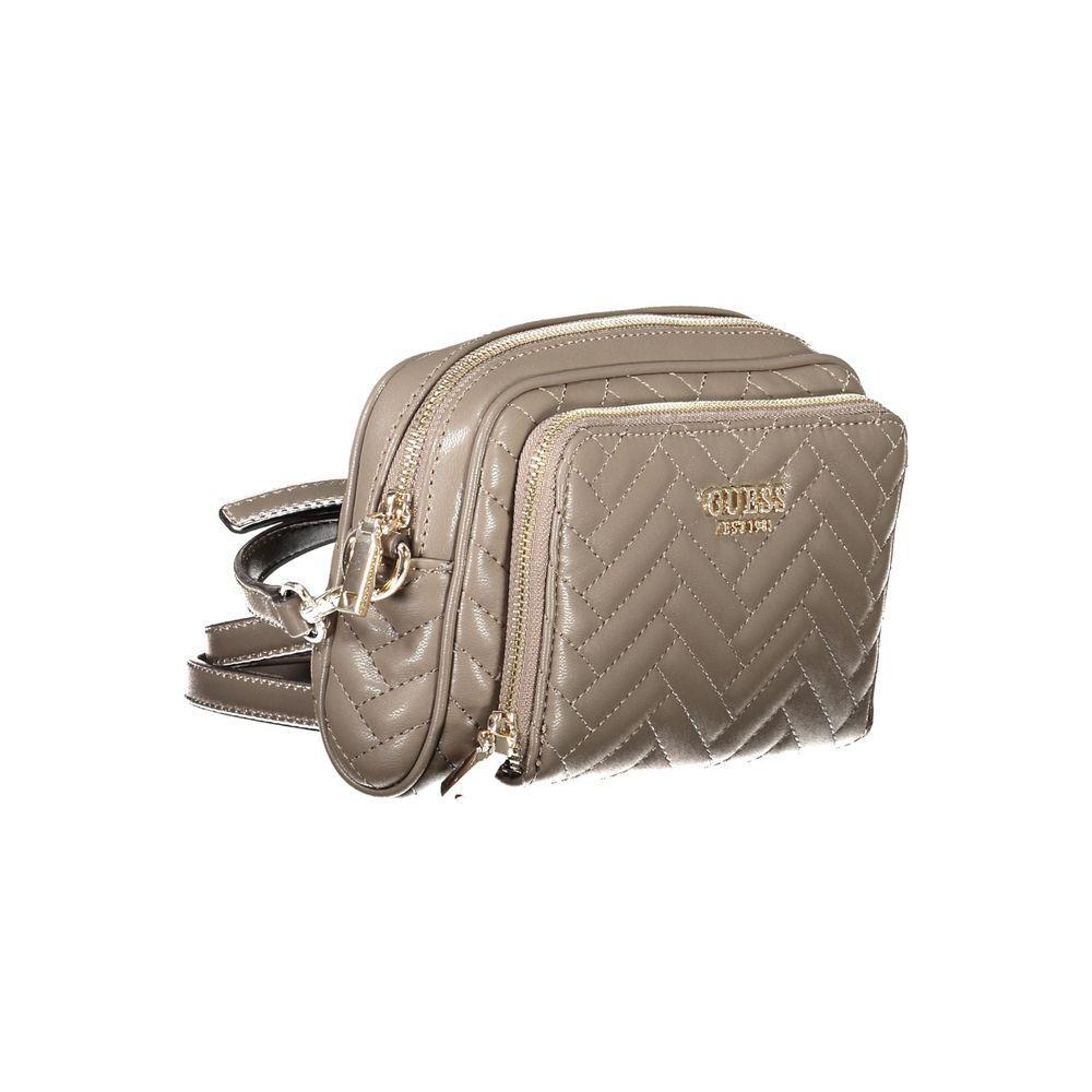 Front view with bag zipped and handles upright.