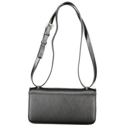Mario Valentino Nero Poliuretano Woman Shoulder Bag