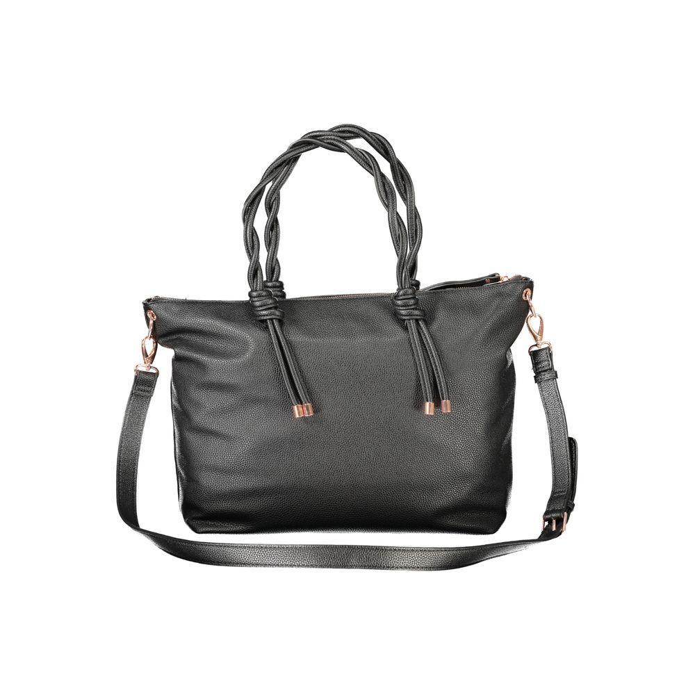 Front view with bag zipped and handles upright.