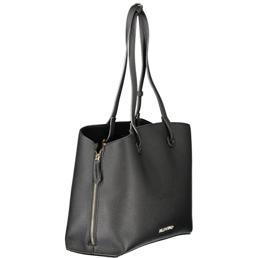 Front view with bag zipped and handles upright.