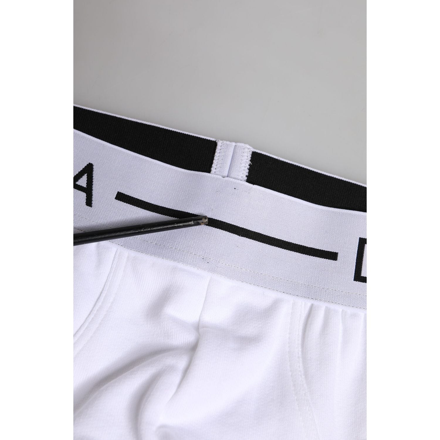Dolce & Gabbana White Cotton Stretch Regular Brief Underwear
