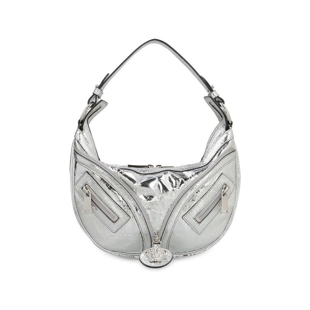 Front view with bag zipped and handles upright.