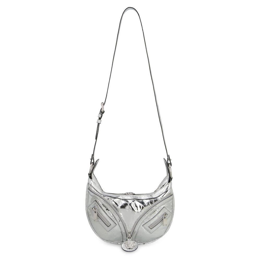 Front view with bag zipped and handles upright.