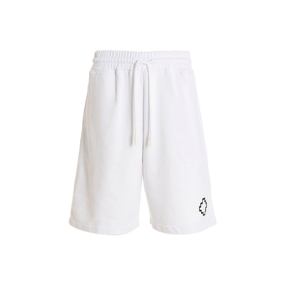 Marcelo Burlon White Cotton Shorts