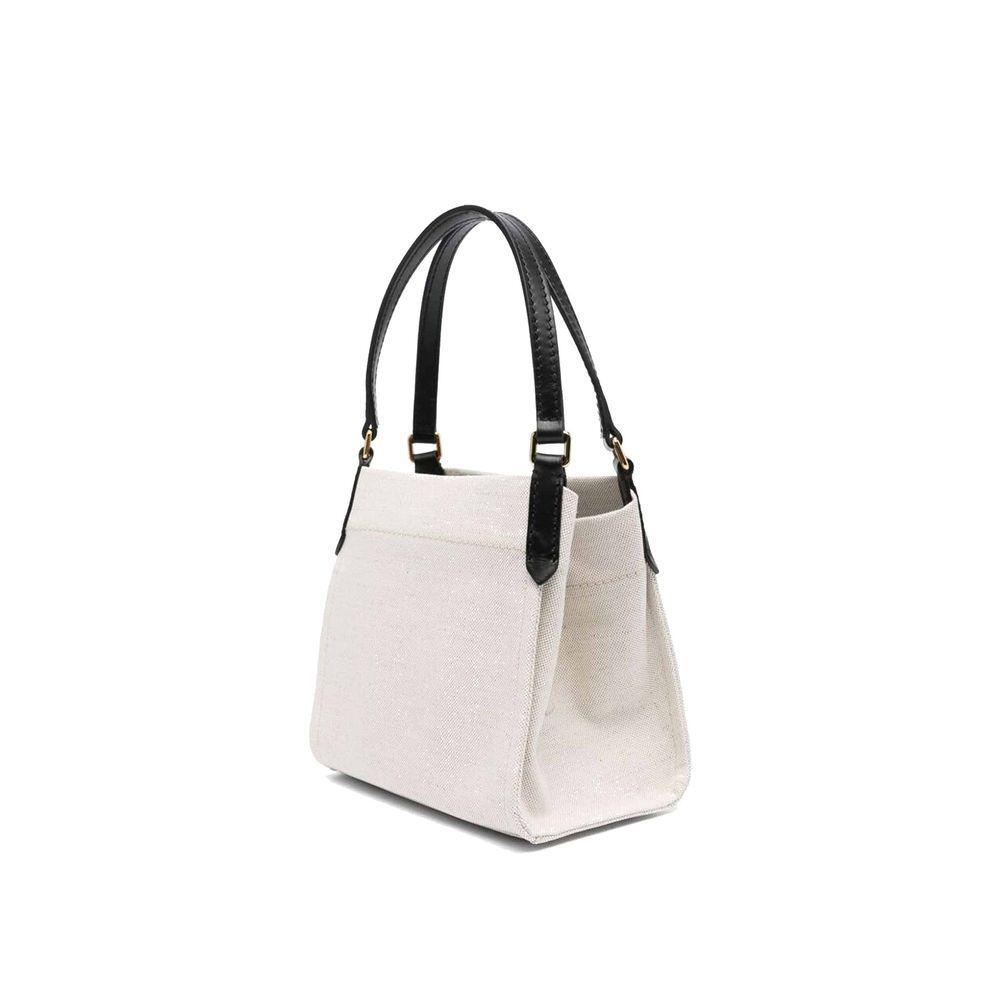 Front view with bag zipped and handles upright.