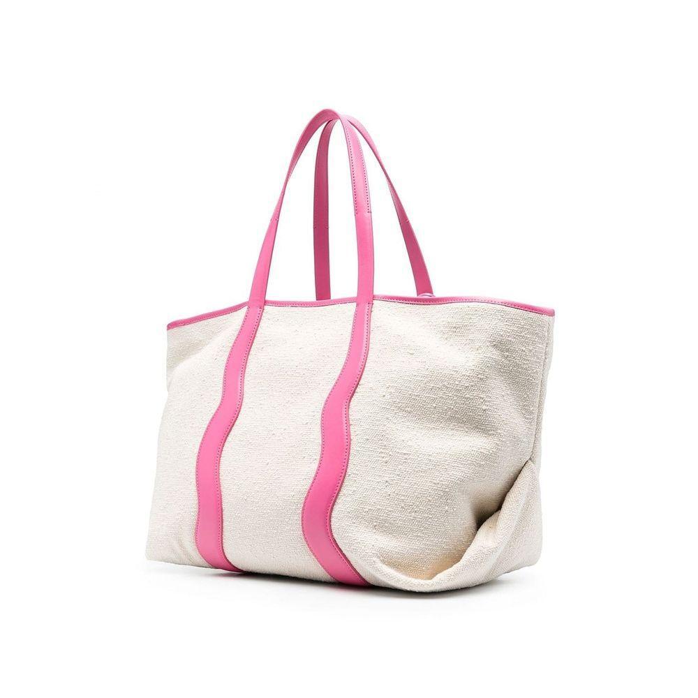 Front view with bag zipped and handles upright.