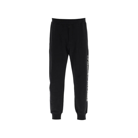 Alexander McQueen Logo Cotton Pants AL-8736222609620-S