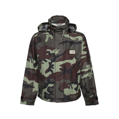 Dolce & Gabbana Green Polyamide Shell Jacket