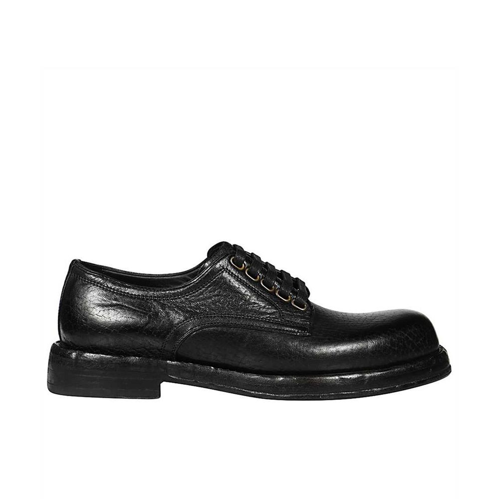 Dolce & Gabbana Black Leather Oxfords And Derbies