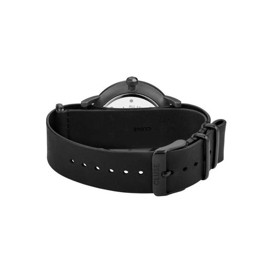 Cluse Black Leather Watch CLCW0101501010AC