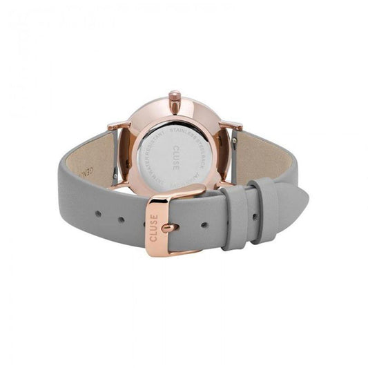 Cluse Gray Leather Watch CLCL30049AC