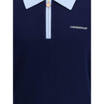 Casablanca Merino Wool Polo Shirt CA-MPF25KW100201BLUE-M