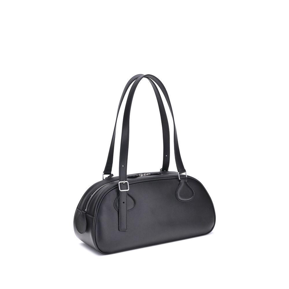 Front view with bag zipped and handles upright.
