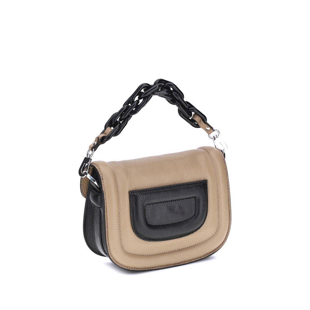 Front view with bag zipped and handles upright.