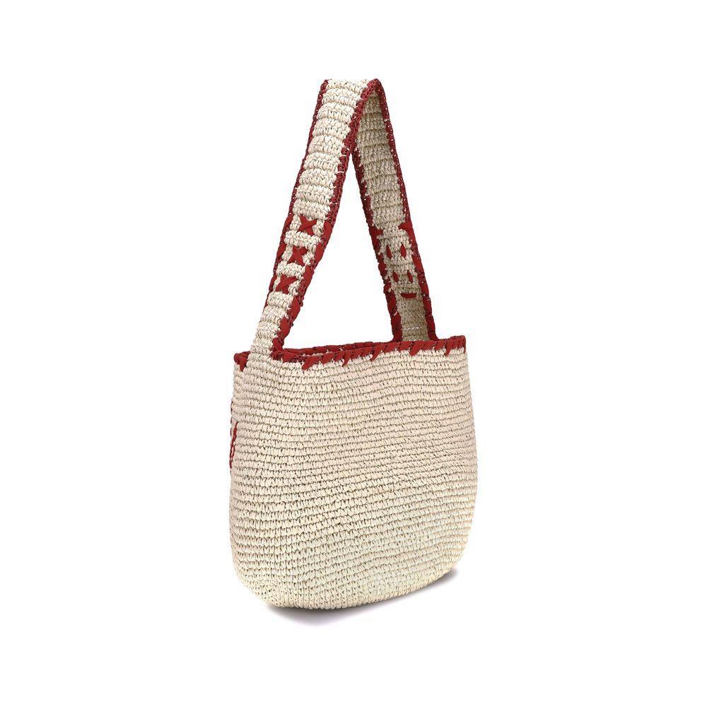 Front view with bag zipped and handles upright.