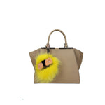 Fendi Yellow Fur Keychains