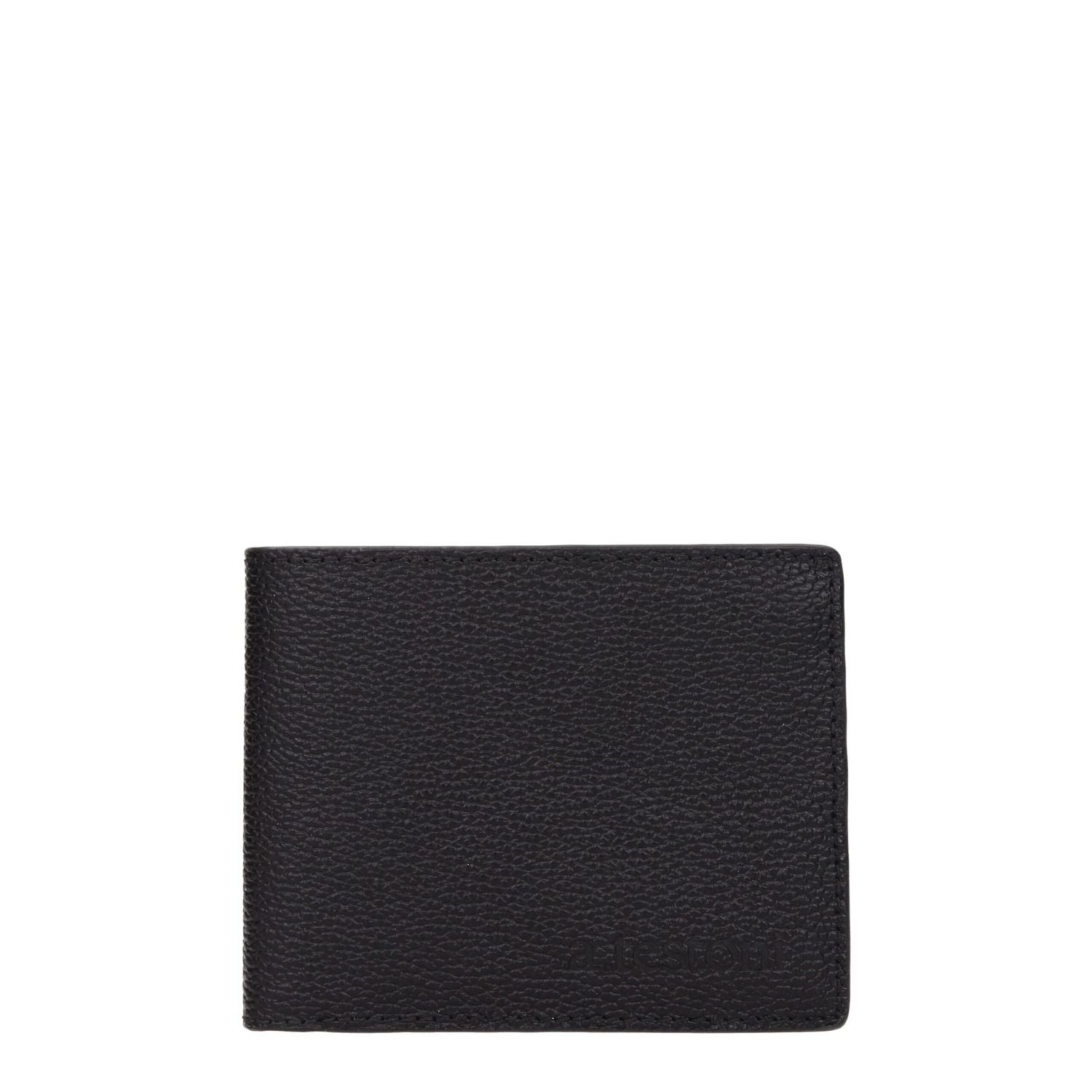 Testoni Black Leather Wallet