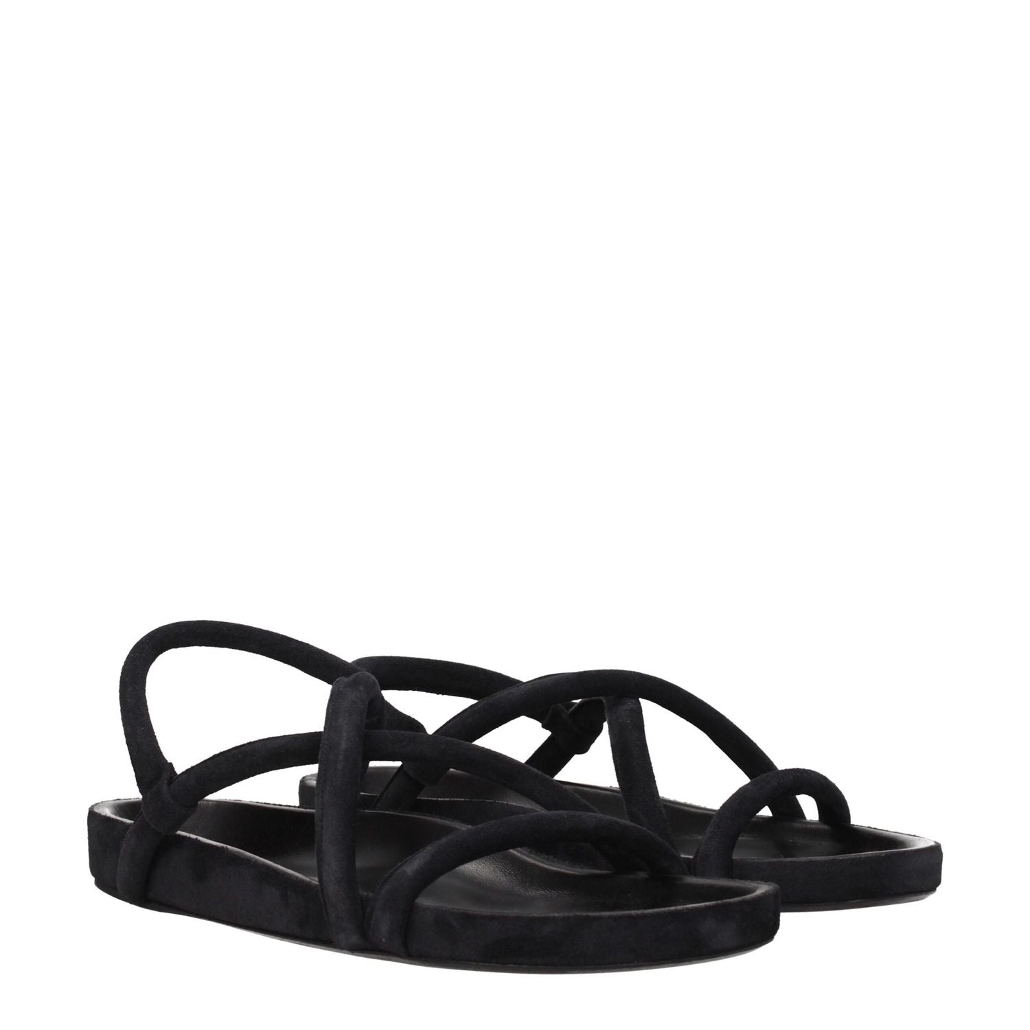Isabel Marant Black Leather Sandals