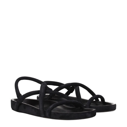 Isabel Marant Black Leather Sandals