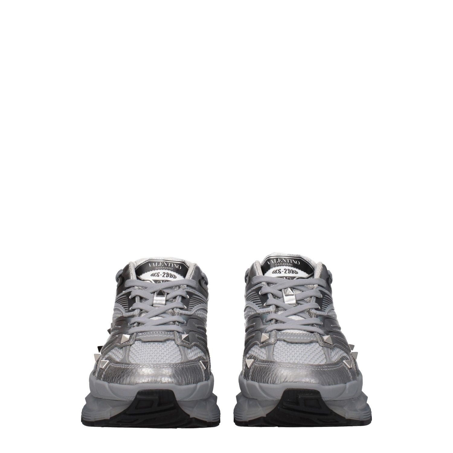 Valentino Garavani Gray Fabric Athletic Sneakers