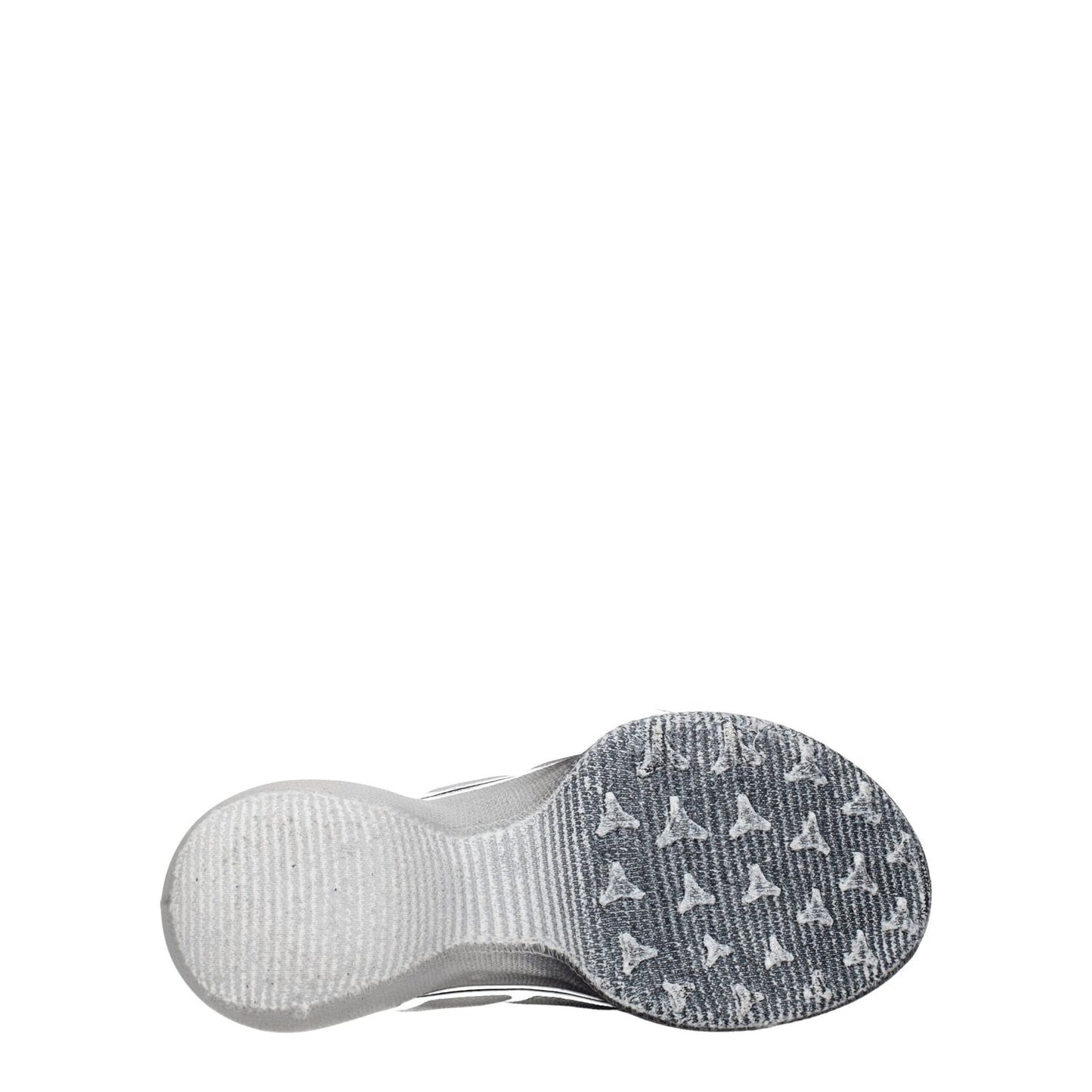 Sole view of Givenchy Black Fabric Athletic Sneakers with a sporty design and silver accents, showing grip pattern