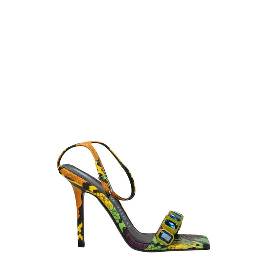 The Attico Multicolor Leather Stiletto Heels Sandals TH-8547405398281-EU36/US6