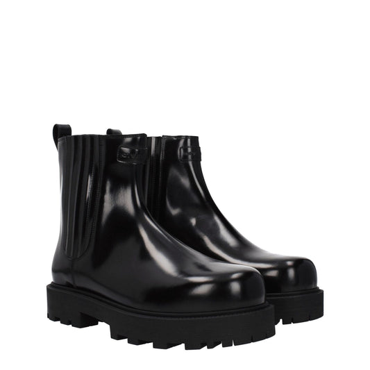 Givenchy Black Leather Ankle Boots GI-8547413491977-EU40/US7