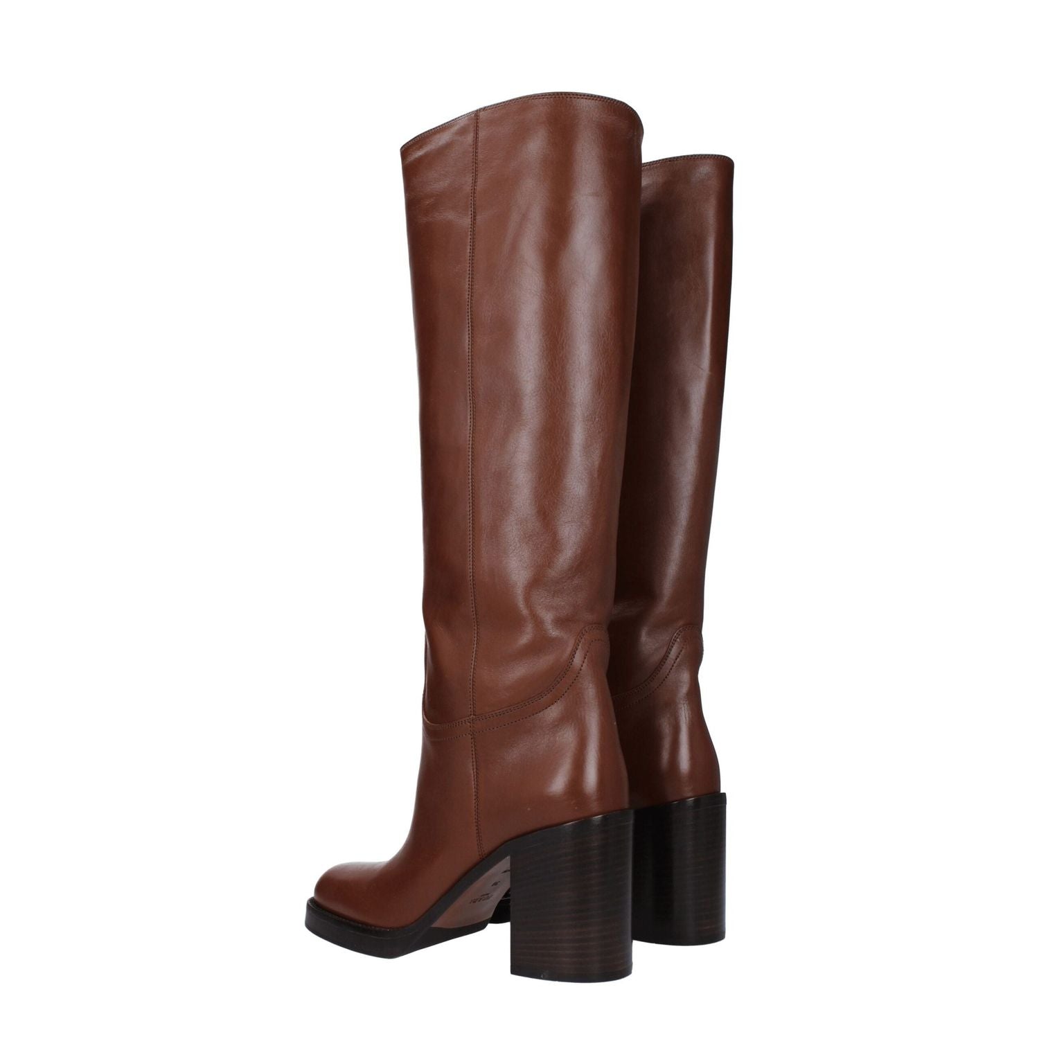 Prada Brown Leather Boots