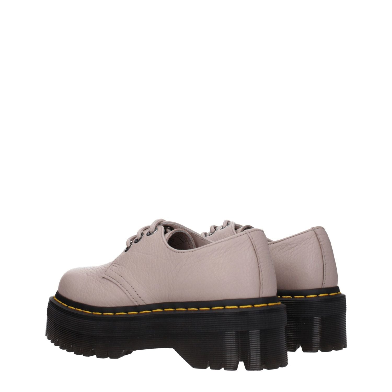 Dr. Martens Gray Leather Oxfords And Derbies