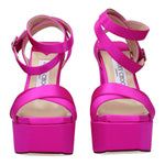 Jimmy Choo Pink Satin Platforms JI-8547462086921-EU36/US6
