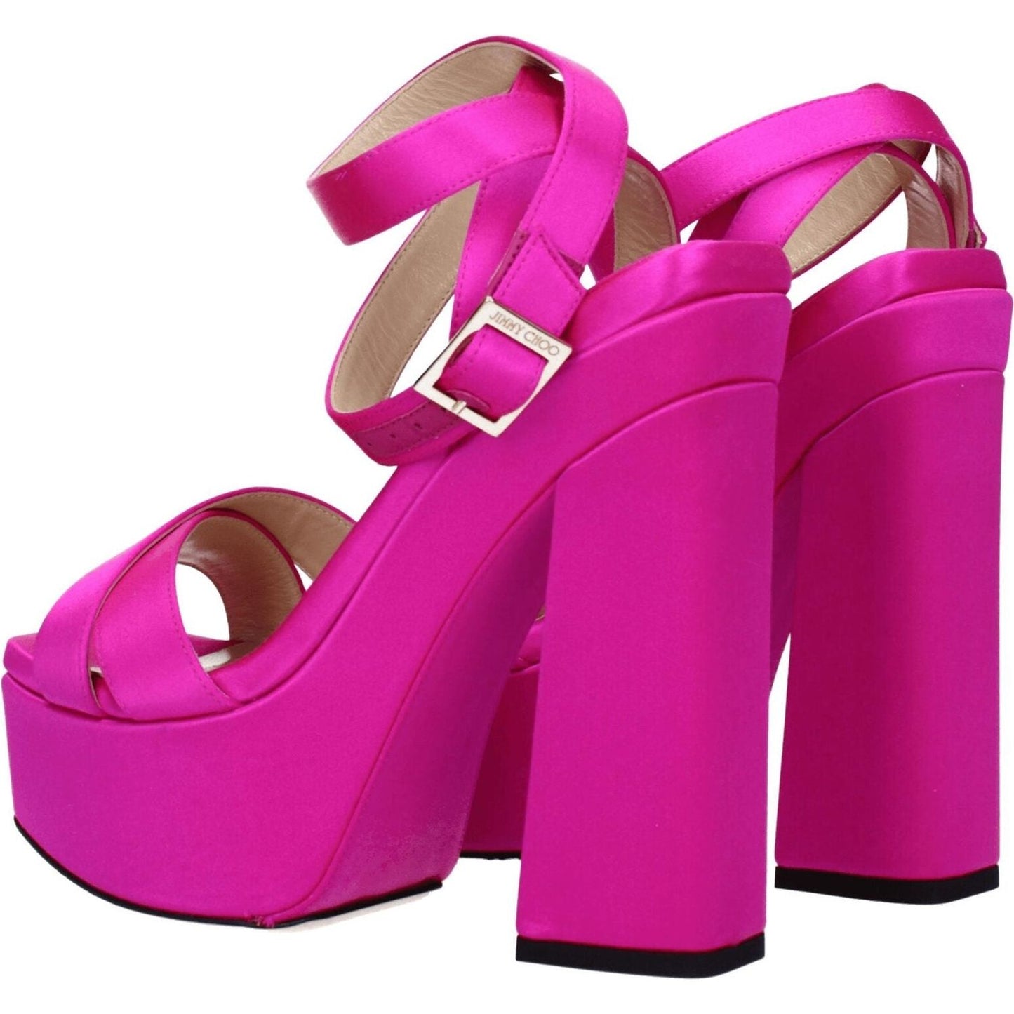 Jimmy Choo Pink Satin Platforms JI-8547462086921-EU36/US6