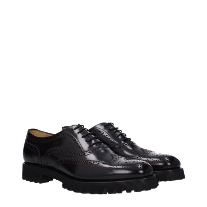 Church's Black Leather Oxfords And Derbies