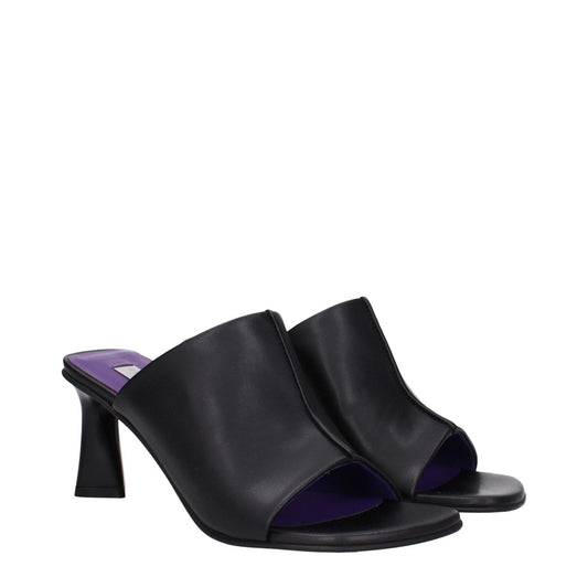 Stella McCartney Black Leather Stiletto Heels Sandals ST-9256254570761-EU36/US6