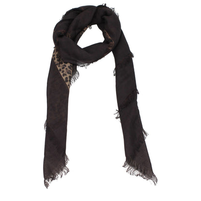 Valentino Garavani Brown Cashmere Foulard
