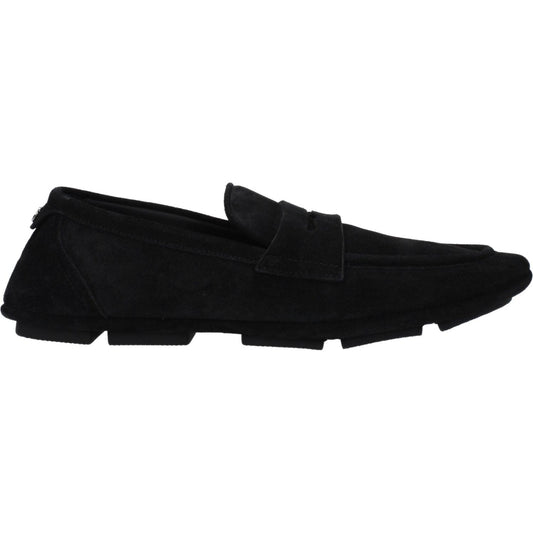 Dolce & Gabbana Black Leather Loafer 1728,75667636384,Black,Dolce & Gabbana,EU42/US9,Loafers - Men - Shoes,Men,Men - Shoes,New with tags,Shoes Dolce & Gabbana DO-9365491515657-EU42/US9