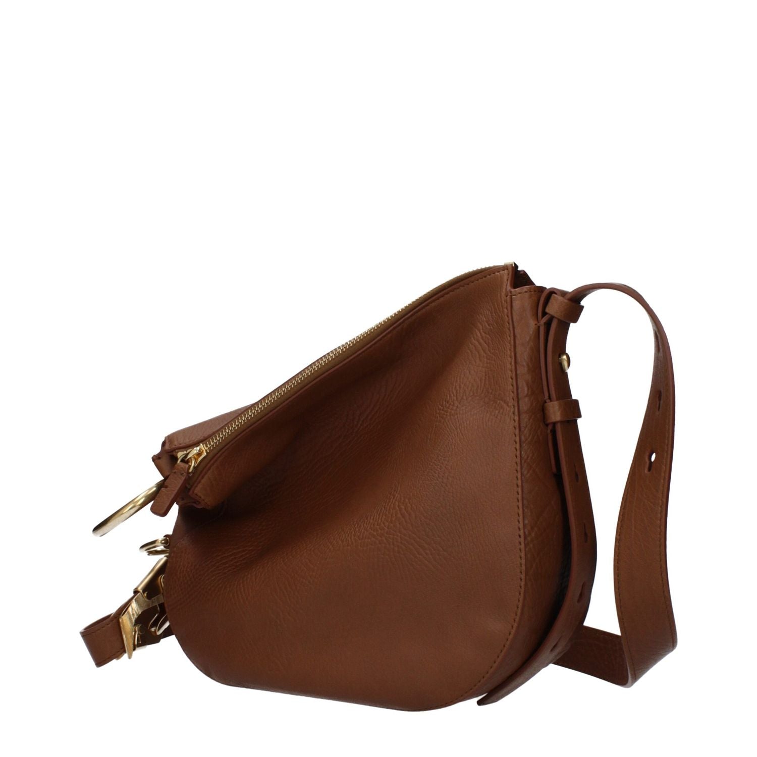 Burberry Brown Leather Crossbody Bag