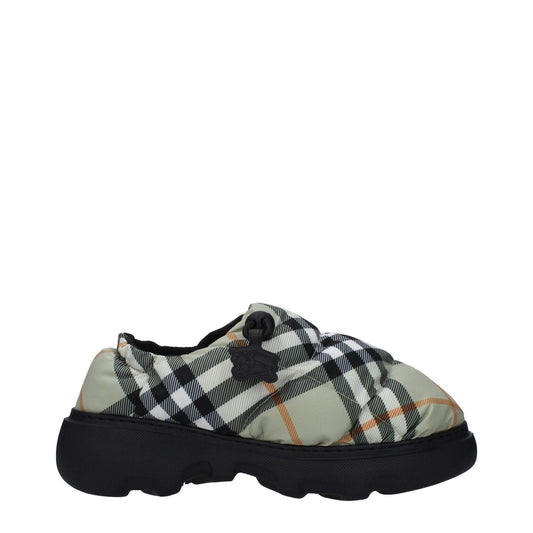 Burberry Green Fabric Slip-On Loafers BU-9492789559561-EU36/US6