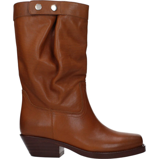 Isabel Marant Brown Leather Ankle Boots